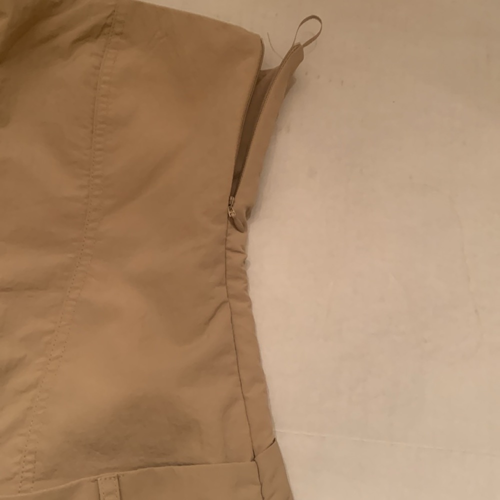 NWOT ZARA WOMEN BEIGE STRAPLESS WIDE LEG JUMPSUIT  Size XS - Picture 6 of 9